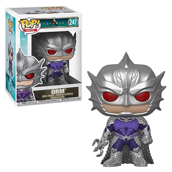 Funko Pop Aquaman Orm #247 Pop! TV Vinyl 9,5 cm Colecionável