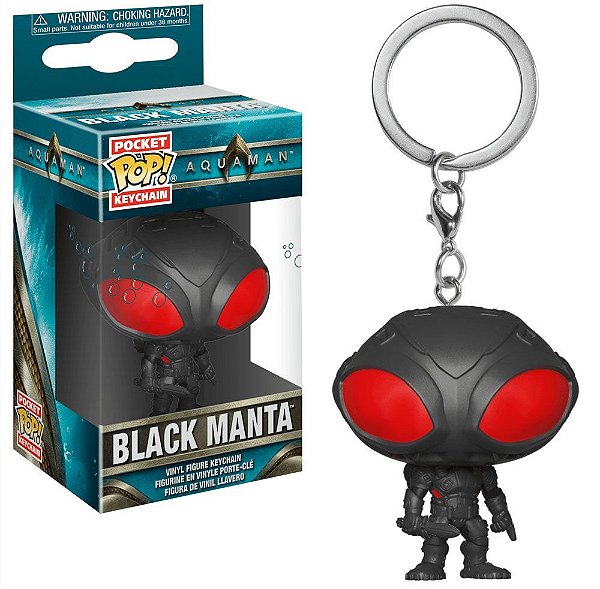 Funko Pop Keychain Aquaman Black Manta #? Pop! TV Vinyl 9,5 cm Colecionável