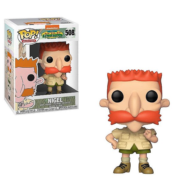 Funko Pop The Wild Thornberrys Nigel #508 Pop! TV Vinyl 9,5 cm Colecionável