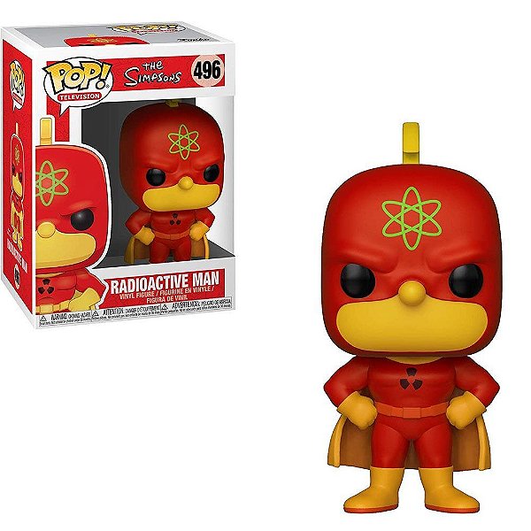Funko Pop The Simpsons Homer Radioactive Man #496 Pop! TV Vinyl 9,5 cm Colecionável
