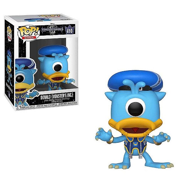 Funko Pop Kingdom Hearts 3 Donald Monsters Inc #487 Pop! TV Vinyl 9,5 cm Colecionável