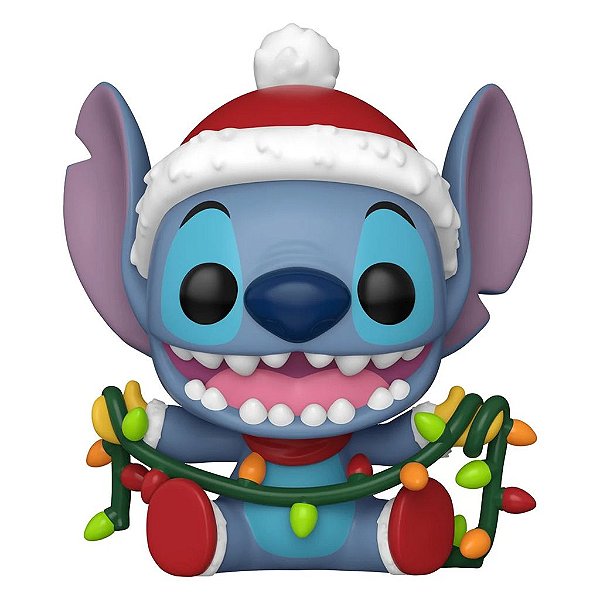 Funko Pop Disney Lilo Stitch Holiday Stitch With Lights #1504 Vinil 9,5 Cm Oficial Funko Vinil 9,...