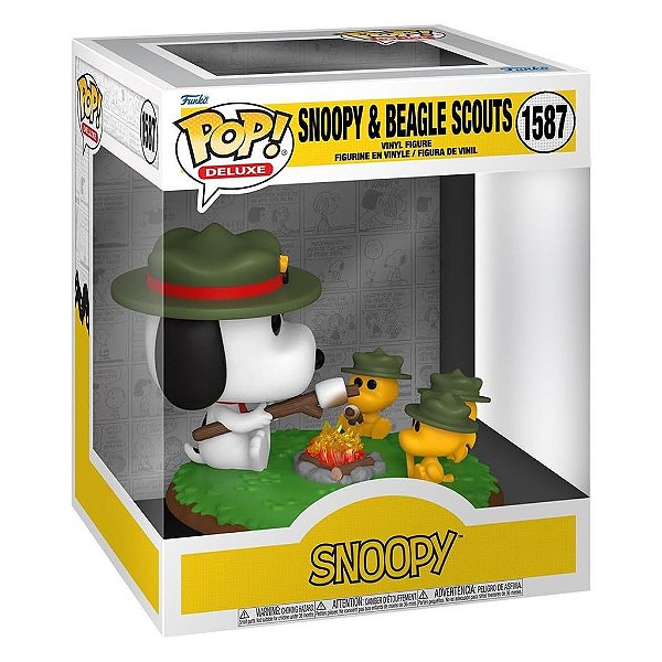 Funko Pop Deluxe Peanuts Snoopy Deluxe Snoopy & Beagle Scouts #1587 Vinil 13 Cm Oficial Funko Vin...