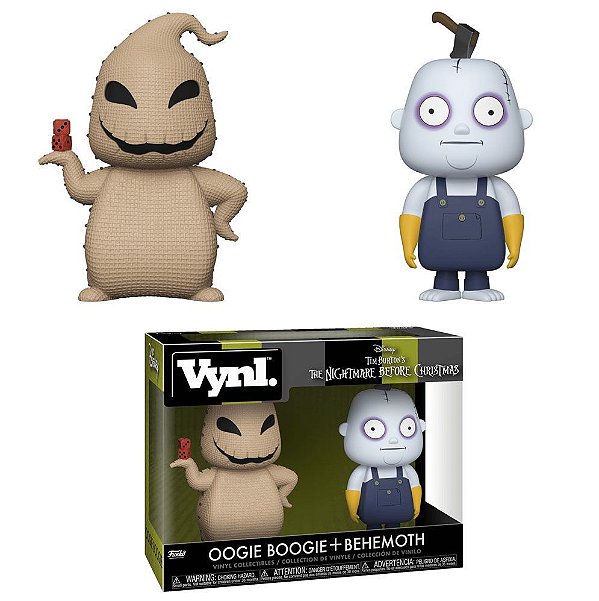 Funko Vynl Disney Nbc Oogie Boogie + Behemoth 2Pcak 2-Pack Edição Vinyl Oficial Funko Drive Colle...