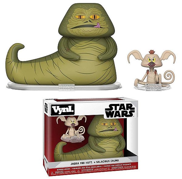 Funko Vynl Star Wars Jabba The Hutt + Salacious Crumb 2Pack 2-Pack Edição Vinyl Oficial Funko Dri...