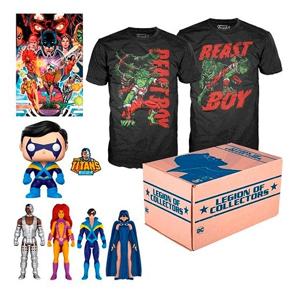 Funko Box Collectors Teen Titans Small Vinil 25 Cm Oficial Funko Vinil 25 cm Oficial Funko