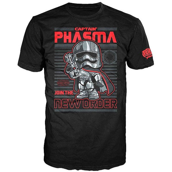 Camiseta Funko Tees Star Wars 7 Cap.Phasma L Algodão Oficial Funko