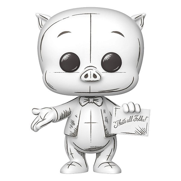 Funko Pop Looney Tunes Sketched Porky Pig #2012 Vinil 9,5 Cm Oficial Funko Vinil 9,5 cm Oficial F...
