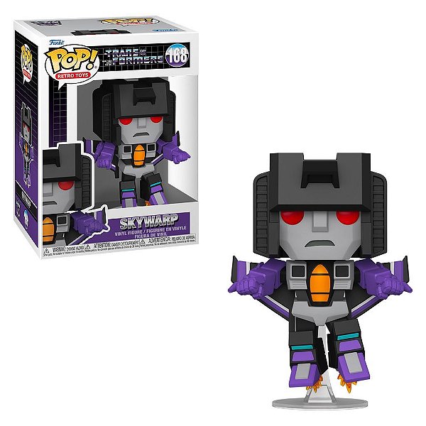Funko Pop Chase Transformers S6 Skywarp #168 Variante Rara 1 Em 6 Vinil 9,5Cm Vinil 9,5 cm Oficia...