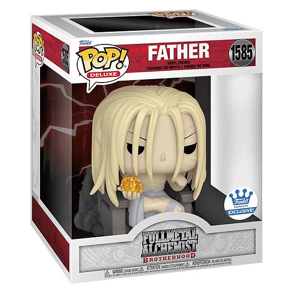 Funko Pop Deluxe Fullmetal Alchemist Deluxe Father Ex #1585 Vinil 13 Cm Oficial Funko Vinil 9,5 c...