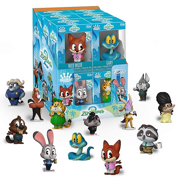 Funko Pop Funko Minis Dinsey Zootopia Display C/12Pcs #88539 Vinil 9,5 cm Oficial Funko