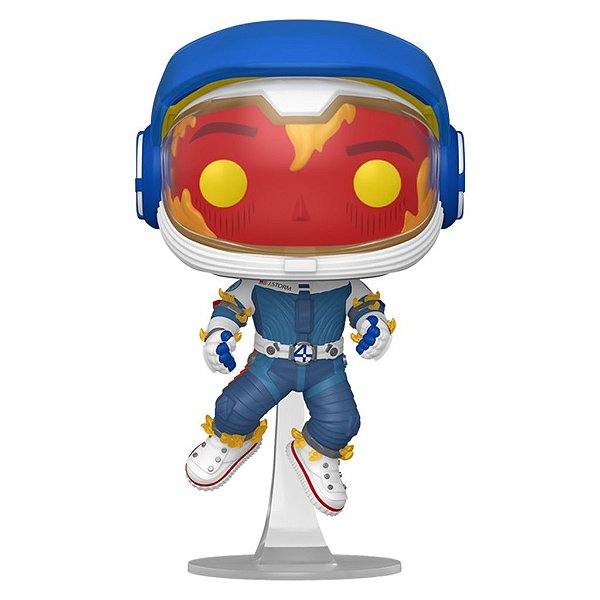 Funko Pop Marvel Fantastic 4 Firts Steps Human Torch Ex #1521 Vinil 9,5 cm Oficial Funko