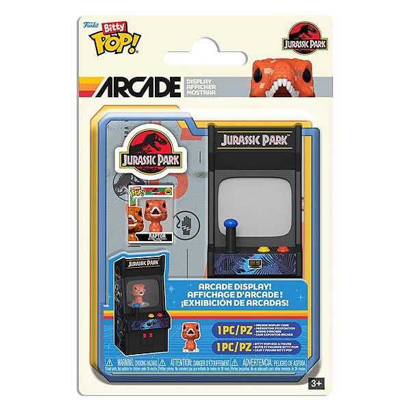 Funko Bitty Pop Jurassic Park Arcade Jurassic Park 2,5Cm Miniatura Oficial Funko 2,5cm Miniatura ...