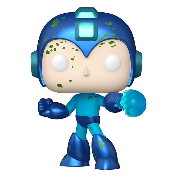 Funko Pop Chase Fusion Mega-Man #1097 Variante Rara 1 Em 6 Vinil 9,5Cm Vinil 9,5 cm Oficial Funko