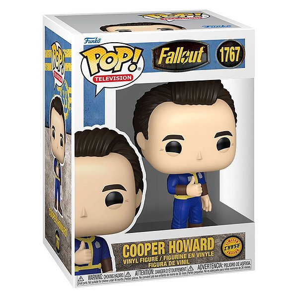 Funko Pop Chase Fallout Cooper Howard #1767 Variante Rara 1 Em 6 Vinil 9,5Cm Vinil 9,5 cm Oficial...