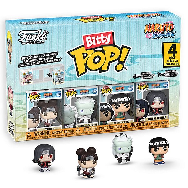 Funko Bitty Pop Naruto Shippuden Tenten 4Pack 2,5Cm Miniatura Oficial Funko 2,5cm Miniatura Ofici...
