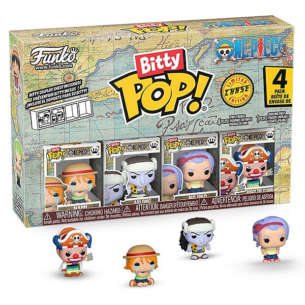 Funko Bitty Pop One Piece Nami 4Pack 2,5Cm Miniatura Oficial Funko 2,5cm Miniatura Oficial Funko