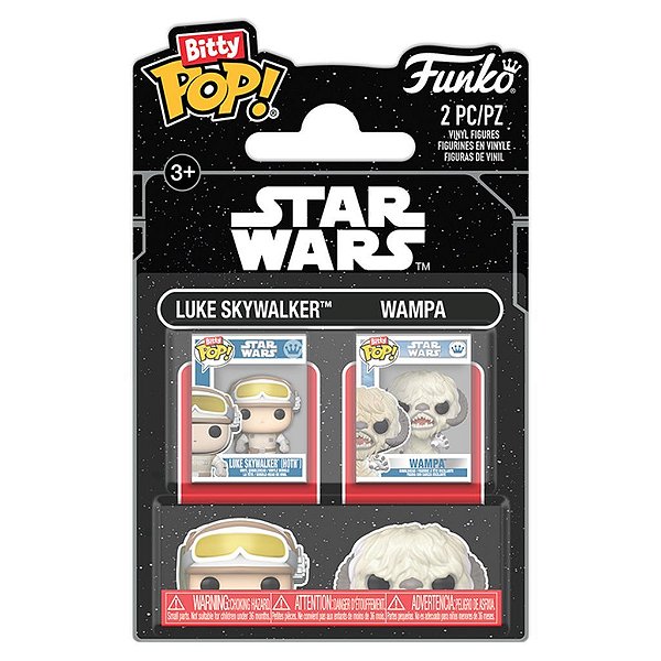 Funko Bitty Pop 2Pack Star Wars Luke & Wampa 2,5Cm Miniatura Oficial Funko 2,5cm Miniatura Oficia...