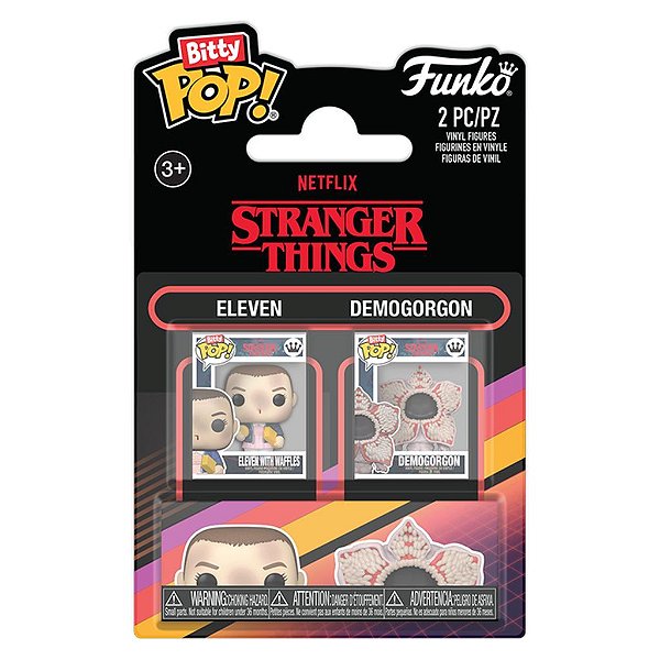 Funko Bitty Pop 2Pack Stranger Things Eleven & Dempgorogon 2,5Cm Miniatura Oficial Funko 2,5cm Mi...