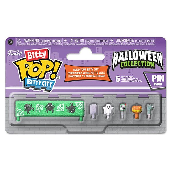 Funko Bitty Pop City Expansion Halloween Acessory 2,5Cm Miniatura Oficial Funko 2,5cm Miniatura O...
