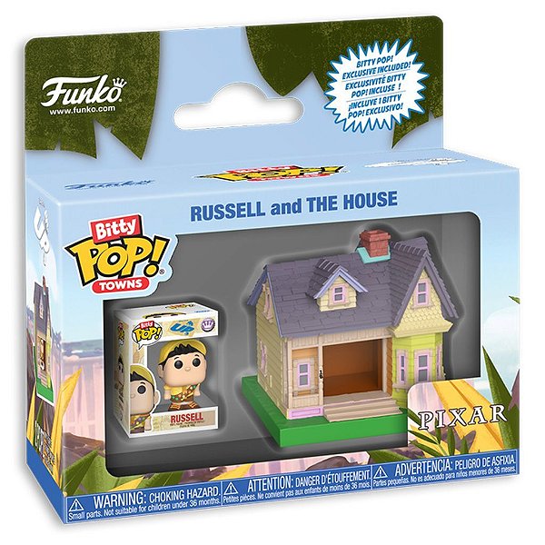 Funko Bitty Pop Pixar Up Towns Russel And The House 2,5Cm Miniatura Oficial Funko 2,5cm Miniatura...