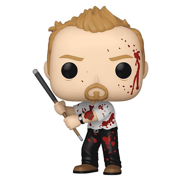 Funko Pop Chase Shaun Of The Dead Shaun #1660 Variante Rara 1 Em 6 Vinil 9,5Cm Vinil 9,5 cm Ofici...