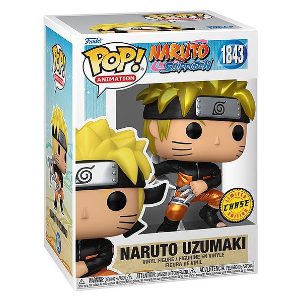 Funko Pop Chase Naruto S.Naruto Uzumaki #1843 Variante Rara 1 Em 6 Vinil 9,5Cm Vinil 9,5 cm Ofici...