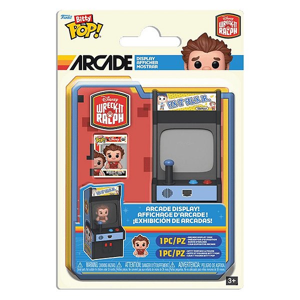 Funko Bitty Pop Wreck It Ralph Arcade Ralph 2,5Cm Miniatura Oficial Funko 2,5cm Miniatura Oficial...