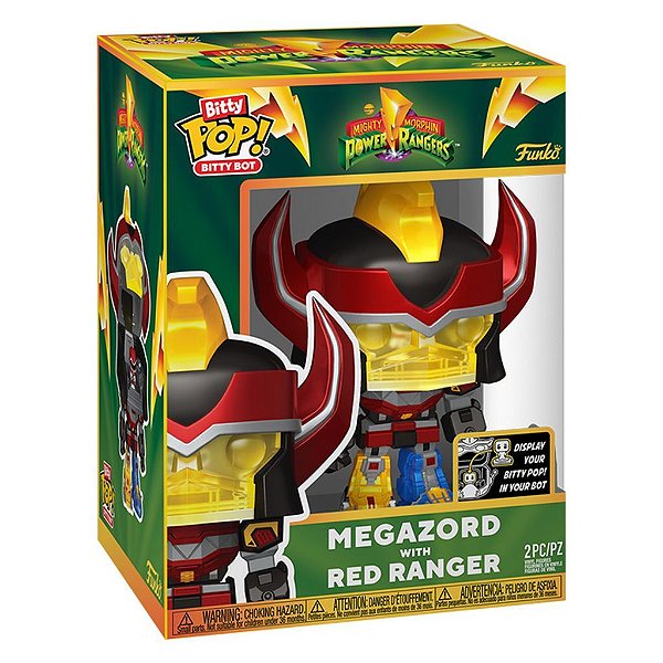 Funko Bitty Pop Power Rangers Bots Megazord Red Ranger 2,5Cm Miniatura Oficial Funko 2,5cm Miniat...