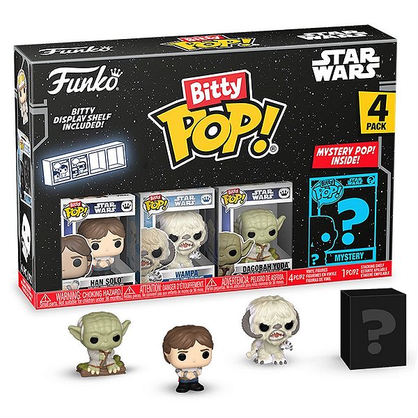 Funko Bitty Pop Star Wars Empire Han Solo 4Pack 2,5Cm Miniatura Oficial Funko 2,5cm Miniatura Ofi...