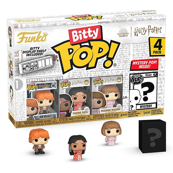 Funko Bitty Pop Harry Potter Gof Ron Weasley 4Pack 2,5Cm Miniatura Oficial Funko 2,5cm Miniatura ...