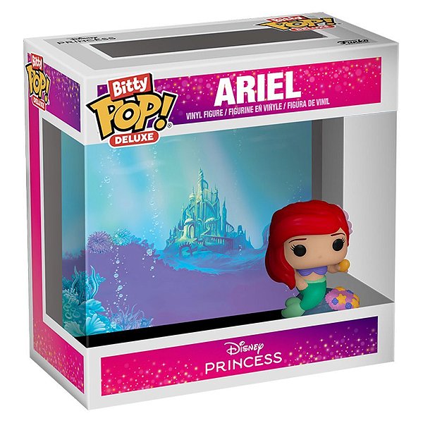 Funko Bitty Pop Disney Princess Deluxe Ariel Under The Sea 2,5Cm Miniatura Oficial Funko 2,5cm Mi...