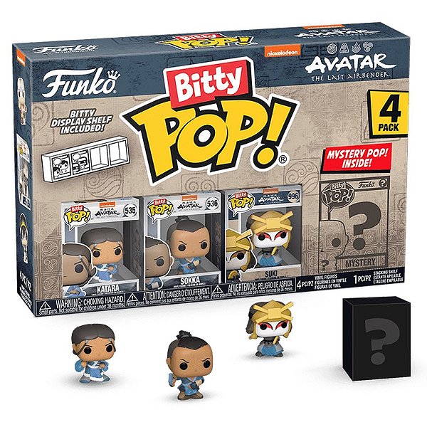 Funko Bitty Pop Avatar Katara 4Pack 2,5Cm Miniatura Oficial Funko 2,5cm Miniatura Oficial Funko