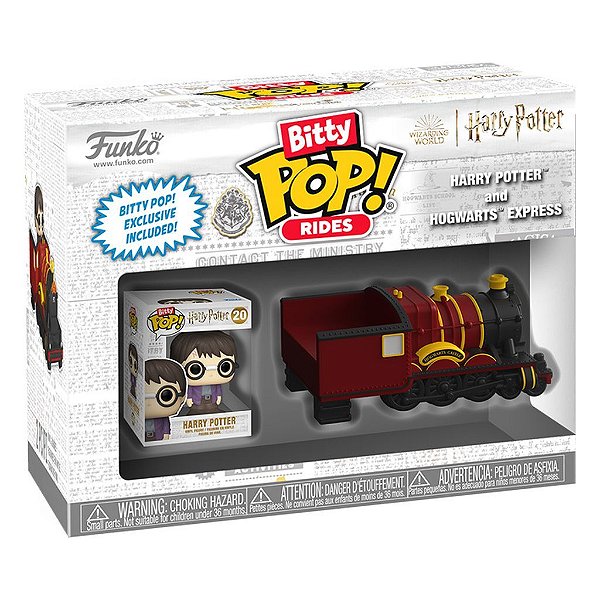 Funko Bitty Pop Harry Potter Rides Harry And Hogwarts Express 2,5cm Miniatura Oficial Funko