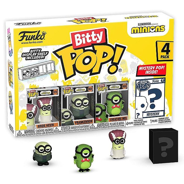 Funko Bitty Pop Minions Frankenbob 4Pack 2,5Cm Miniatura Oficial Funko 2,5cm Miniatura Oficial Funko