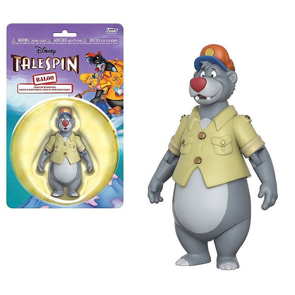 Action Figure Funko Funko Action Disney Talespin Baloo Vinil 9,5 Cm Oficial Funko PVC e ABS 15 cm...