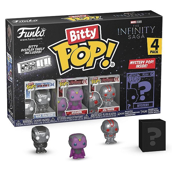 Funko Bitty Pop Marvel Iron Man 4Pack 2,5cm Miniatura Oficial Funko