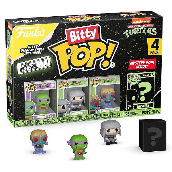 Funko Bitty Pop Turtle Ninja Donatello 4Pack 2,5Cm Miniatura Oficial Funko 2,5cm Miniatura Oficia...