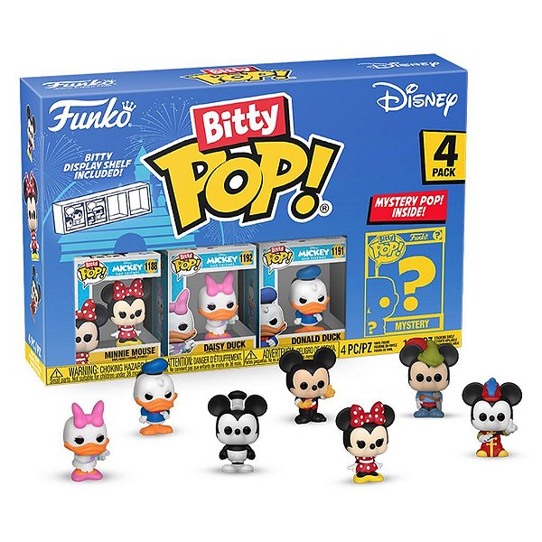 Funko Bitty Pop Disney Minnie 4Pack 2,5cm Miniatura Oficial Funko