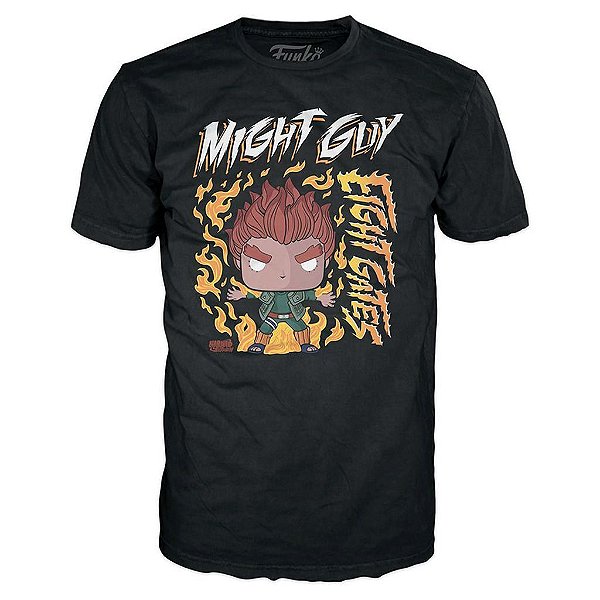 Camiseta Funko Tees Naruto Gates Guy M Algodão Oficial Funko