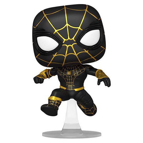 Funko Pop Chase Marvel Spider-Man No Way Spider-Man Black/Gold #1073 Variante Rara 1 Em 6 Vinil 9...