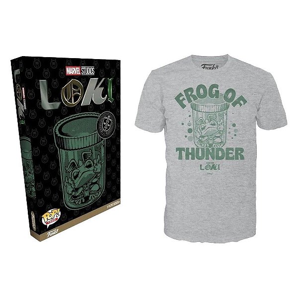 Camiseta Funko Tees Camiseta Funko Tees Marvel Loki Frog Of Thunder M Algodão Oficial Funko Algod...