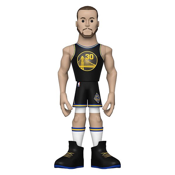 Funko Pop Gold 30Cm 5 Nba Warriors Stephen Curry #59382 Vinil 30Cm Edição Premium Funko Vinil 9,5...