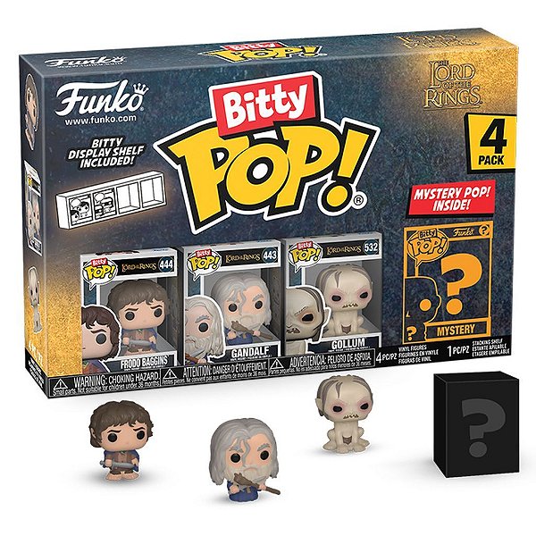 Funko Bitty Pop Lord Of The Rings Frodo 4Pack 2,5Cm Miniatura Oficial Funko 2,5cm Miniatura Ofici...