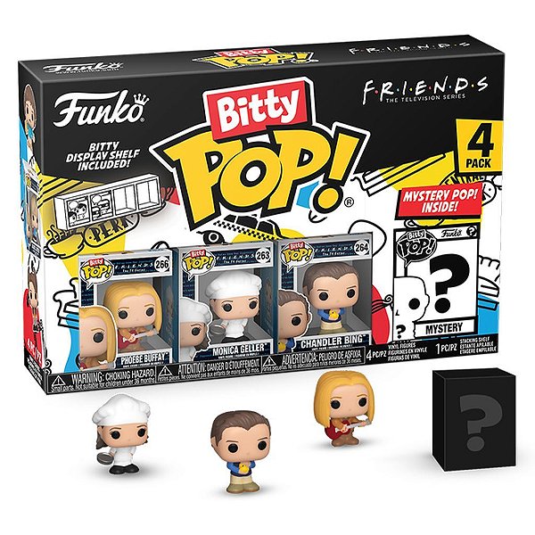 Funko Bitty Pop Friends Phoebe 4Pack 2,5Cm Miniatura Oficial Funko 2,5cm Miniatura Oficial Funko
