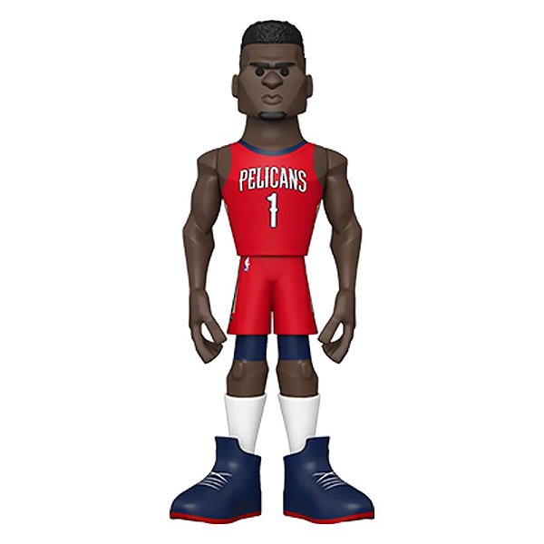 Funko Pop Chase Gold Nba Pelicans Zion Williamson #59385 Variante Rara 1 Em 6 Vinil 9,5Cm Vinil 9...