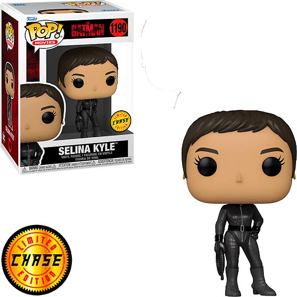 Funko Pop Chase The Batman Selina Kyle Catwoman #1190 Variante Rara 1 em 6 Vinil 9,5cm