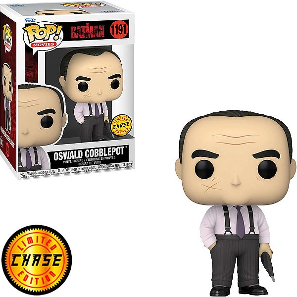 Funko Pop Chase The Batman Oswald Cobblepot Penguin #1191 Variante Rara 1 em 6 Vinil 9,5cm