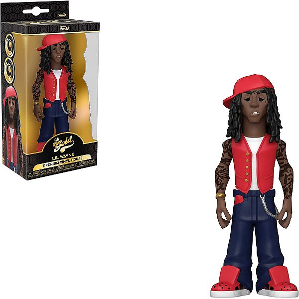 Funko Pop Gold 30cm 5 Rocks Lil Wayne #56718 Vinil 30cm Edição Premium Funko