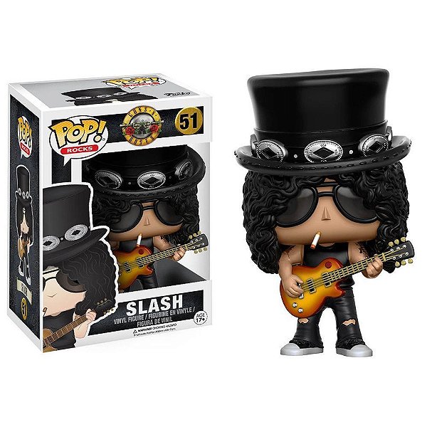 Funko Pop Rocks Guns Roses Slash #51 Vinil 9,5 Cm Oficial Funko Vinil 9,5 cm Oficial Funko